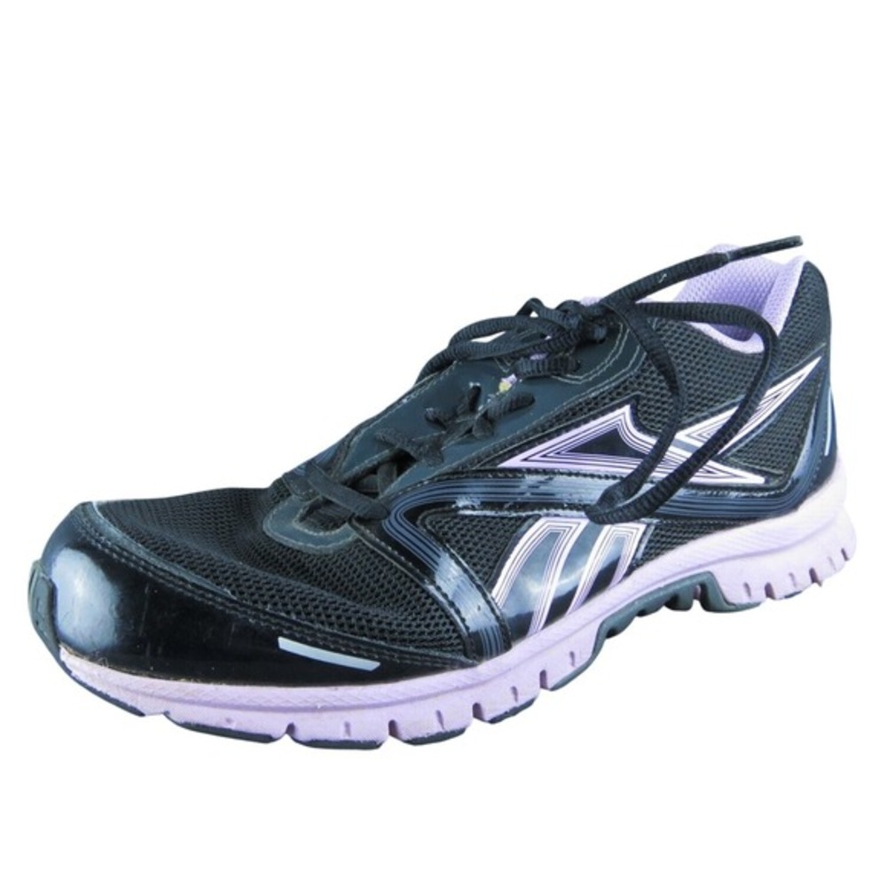 Reebok Ultimate Women Sneaker Shoes Size 9 Medium Black Synthetic Lace Up